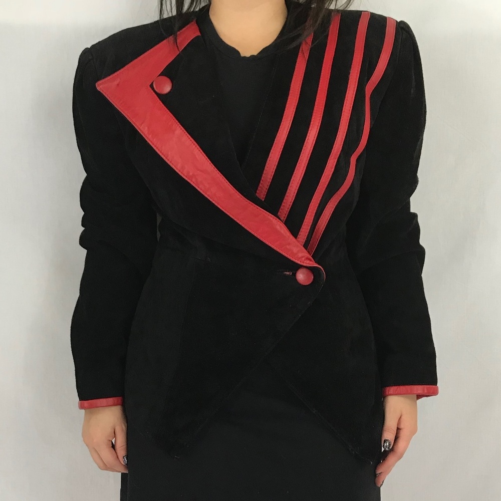 ❗SOLD❗80s Vintage Leather Jacket - Picture 2 of 8